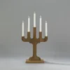 Adventsljusstake Gnosjö Konstsmide 3543 Elljusstake Trä 5 LjusValnöt