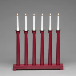 Adventsljusstake Gnosjö Konstsmide 6L Trä