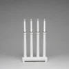 Adventsljusstake Gnosjö Konstsmide 4L Trä KlassiskVit