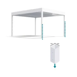 Aluminiumpergola Allvy Sunroom Orienta