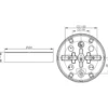 Armatursockel Ifö Electric IP44 185,5 mm LED