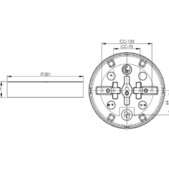Armatursockel Ifö Electric IP44 185,5 mm LED