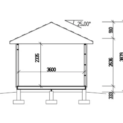 Attefallshus Vibostugan Njuta 20-1 19,6 m² Trähus