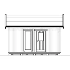 Attefallshus Vibostugan Njuta 20-1 19,6 m² Trähus