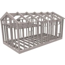 Attefallsstomme Byggstommar 22 grader Med Loft 7200x3940 mm Färdiga Sektioner