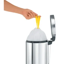 Avfallspåsar Brabantia 3L Vit Plastpåse med Knytband