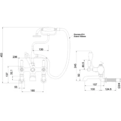 Badkarsblandare Burlington CL17 Kensington