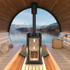 Bastutunna Nordkapp.NU PANORAMA Thermowood Omålad