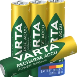 Batteri VARTA Laddningsbara Alkaliska AAA 1000 mAh 4-Pack