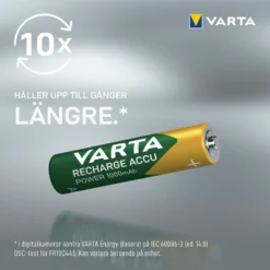 Batteri VARTA Laddningsbara Alkaliska AAA 1000 mAh 4-Pack