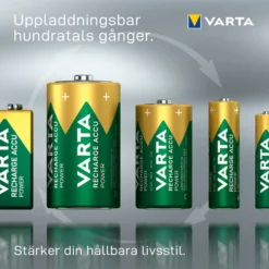 Batteri VARTA Laddningsbara Alkaliska AAA 1000 mAh 4-Pack