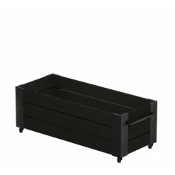Blomlåda PLUS Blomlåda Cubic Svart 120x50x45 cm Utomhus, FSC-certifierad