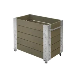 Blomlåda PLUS Cubic Gråbrun 87x50x70 cm