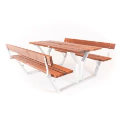 Bänkbord Eden Wood Nova med Rygg