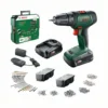 Borrskruvdragare Bosch Power Tools 18V med Batteri, Laddare & Tillbehörspaket