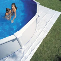 Bottenskyddsmatta Planet Pool Ø 500 cm Skydd för Poolliner