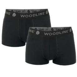 Boxerkalsong Woodline Svart 2-pack