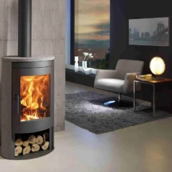 Braskamin Panadero Oval Inkl. Täljsten EcoDesign Fristående 8,7kW