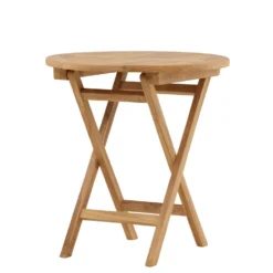 Cafébord Venture Home Kenya Teak Ø70 cm, Robust Träbord för Uteplatsen
