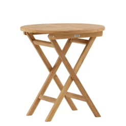 Cafébord Venture Home Kenya Teak Ø70 cm, Robust Träbord för Uteplatsen