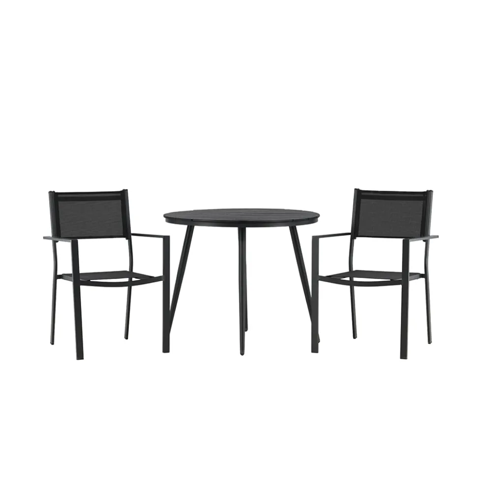 Cafégrupp Venture Home Break Ø90 cm med 2 Copacabana Stolar