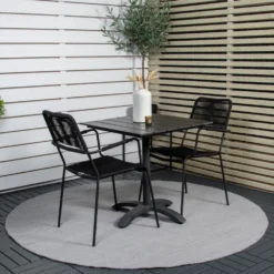Cafégrupp Venture Home Coco med 2 Leon Karmstolar