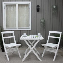Caféset Baltic Garden Wilma Bord med 2 Knohult Stolar