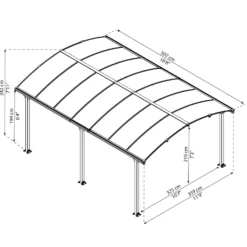 Carport Canopia by Palram Arcadia 5000