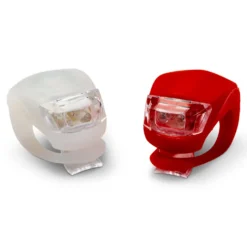 Cykellampa Briv Bikeset 2 LED Silicon Paket Fram & Bak