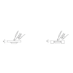Dimmer Beslag Design Capsens On/Off