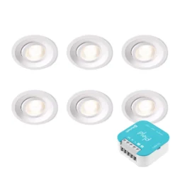 Dimmer Plejd 6-pack Downlight Tilt LED Spot DWN-01 + DIM-01