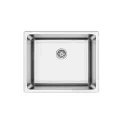 Diskho DecoSteel SQ50 Rostfri Enkel med Korgventil & Vattenlås