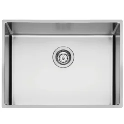 Diskho DecoSteel XV 55 Rostfri Enkel med Korgventil & Vattenlås