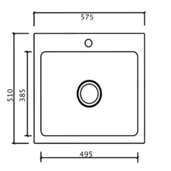 Diskho Lavabo Mera 57 575 mm