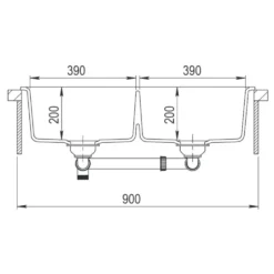 Diskho Lavabo Saturn 86