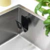 Disksvamphållare Happy Sinks Biokomposit Svart för Diskbänk & Diskho