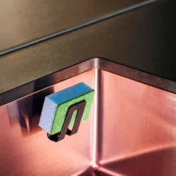 Disksvamphållare Happy Sinks Biokomposit Svart för Diskbänk & Diskho