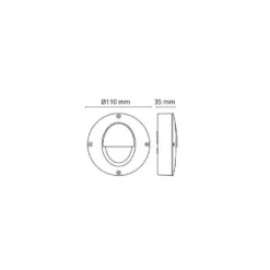 Downlight SG ARMATUREN Callisto Wall Gr 3000K