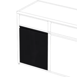 Dörr Skotte Kitchen 538Svart 650 mm Till Utekök