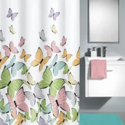 Duschdraperi Kleine Wolke Butterflies
