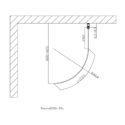 Duschdörr Arrow Free