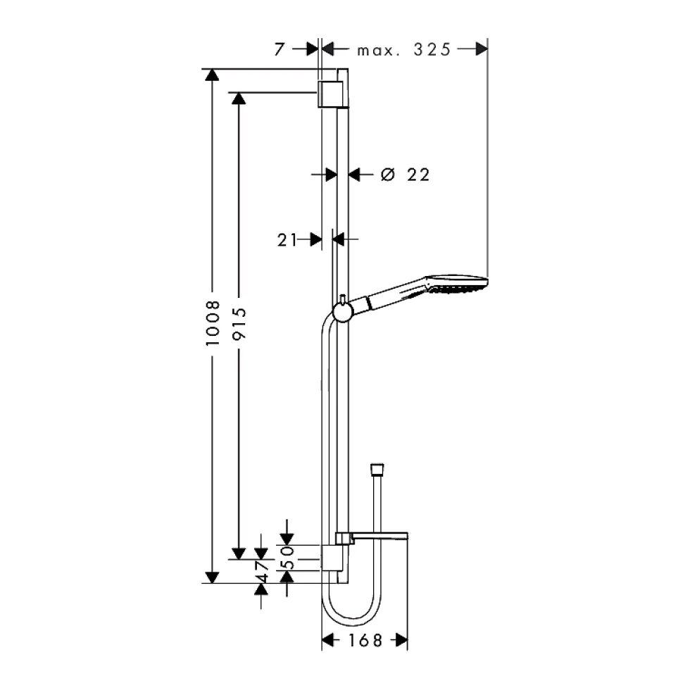Duschset Hansgrohe Raindance Select E 120 3jet