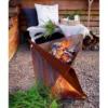 Eldfat Jabo Triangel Inkl Fat Corten 64x64x54 cm