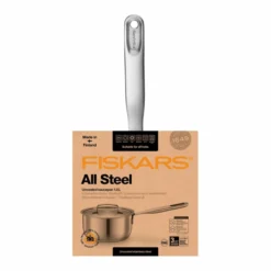 Fiskars Kastrull All Steel 1,5 Liter – Perfekt för Såser, Soppor & Småportioner