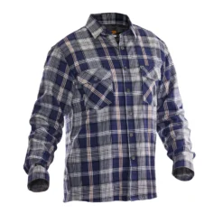 Flanellskjorta Jobman Fodrad Navy/Grey 5157