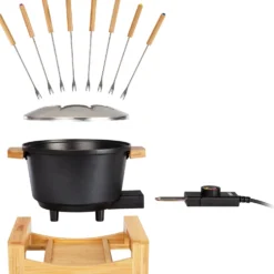 Fondueset Princess Pure Bamboo 1,5L 8 st Pinnar