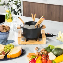 Fondueset Princess Pure Bamboo 1,5L 8 st Pinnar