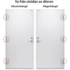 Förrådsdörr Diplomat SRD Vit