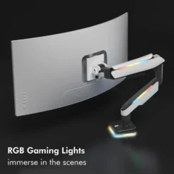 Gaming-monitorarm LogiLink 17-32 tum med Belysning