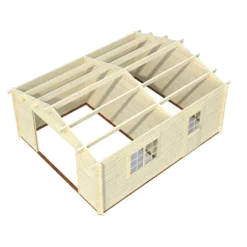 Garage Palmako Roger 23,9 m2 med Takskjutport